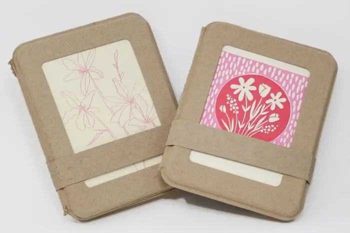 Note card box and belly band