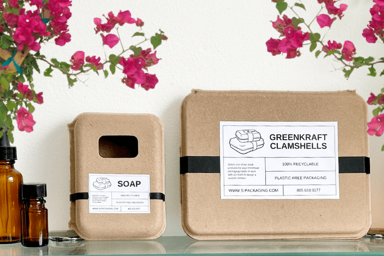 Eco Friendly Bath and Body Product Packaging made from recycled cardboard