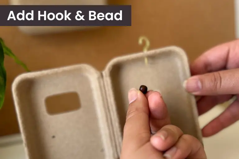 add hook and bead - hanging retail packaging