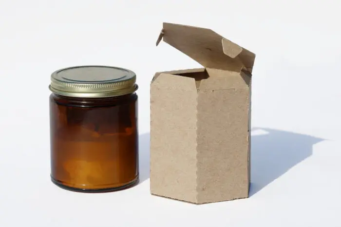 hexagonal tab box for candles