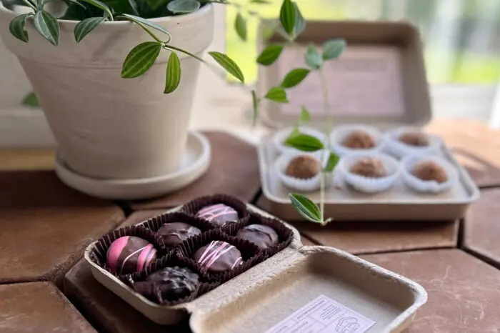 eco friendly chocolate box ideas with food grade paper cups