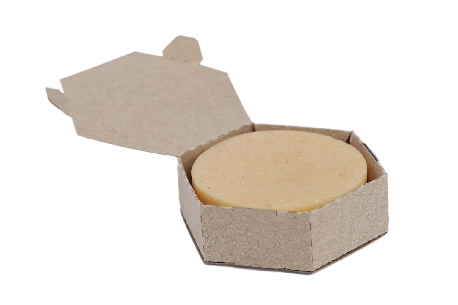 Hexagon kraft boxes for soap 