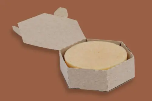 Hexagon box with soap
