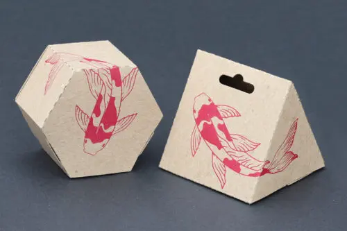 triangle and hexagon kraft boxes