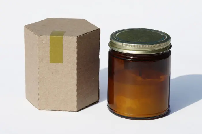 Hexagonal box for candles