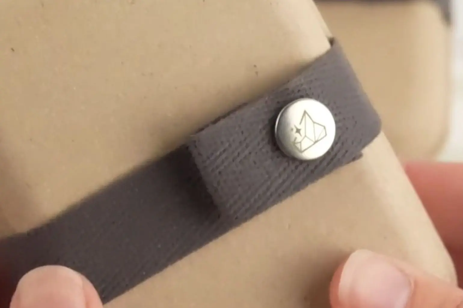 snap and ribbon closure