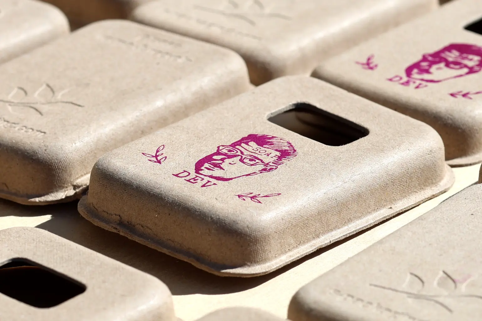 screen printed clamshell box for soap dev