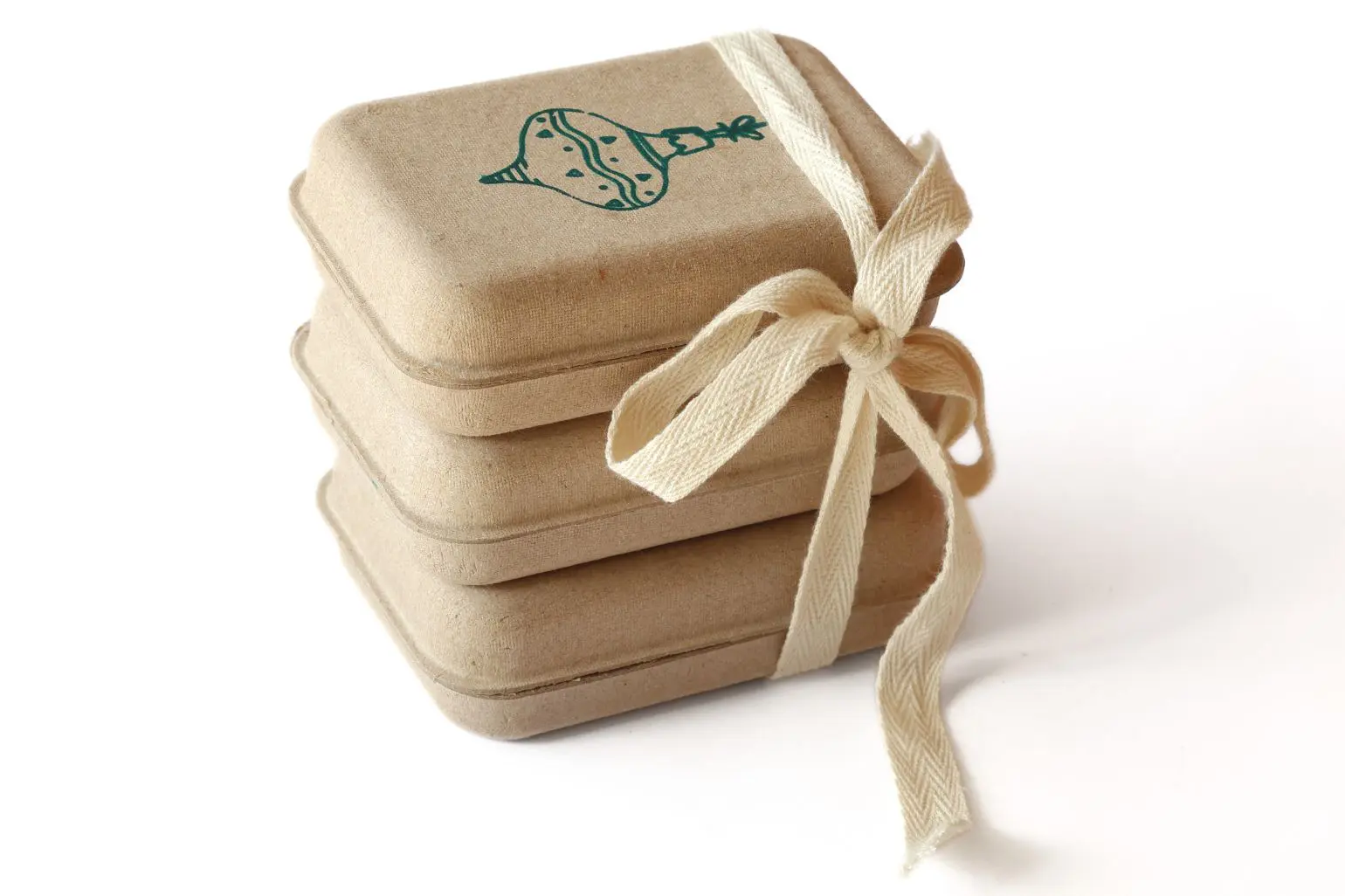gift box, ribbon with custom print
