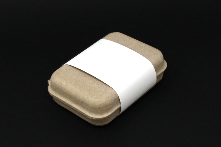 belly band packaging sleeve - small horizontal clamshell box