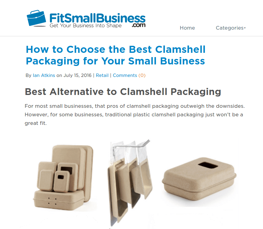Best Alternative to Plastic Clamshell Packaging