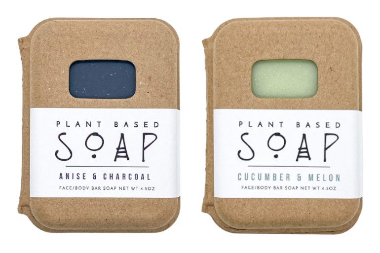 Vibey Soap Co - Plant-Based Soap - Plastic Free Clamshell Packaging