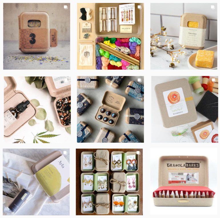 packaging design examples on Instagram