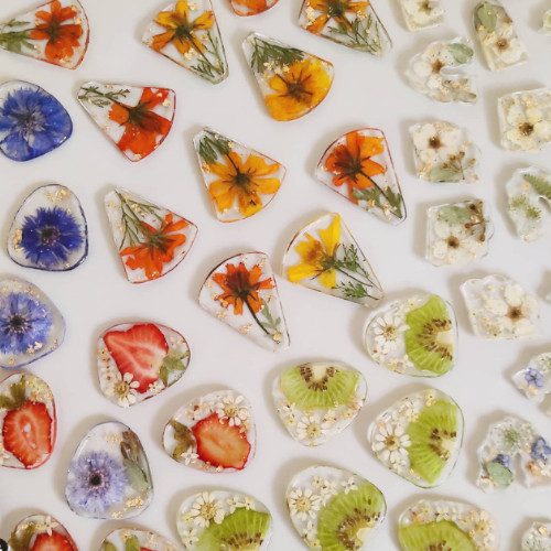 Handmade Jewelry made from flowers