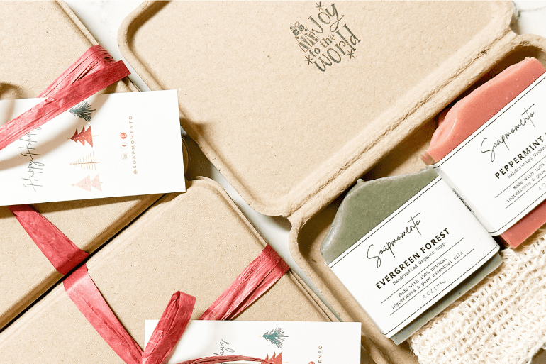 Vibey Soap Co - Plant-Based Soap - Plastic Free Clamshell Packaging