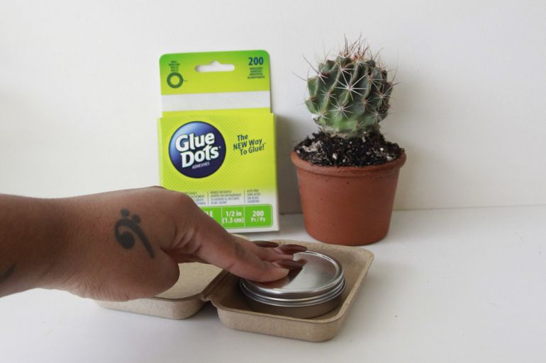 glue dots - DIY Packaging Tip