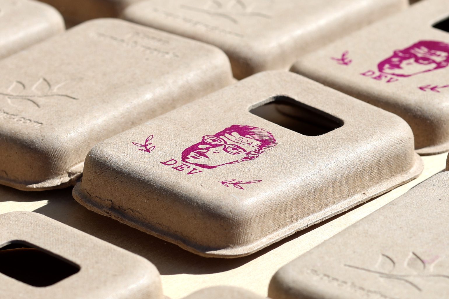 screen printed clamshell box for soap dev